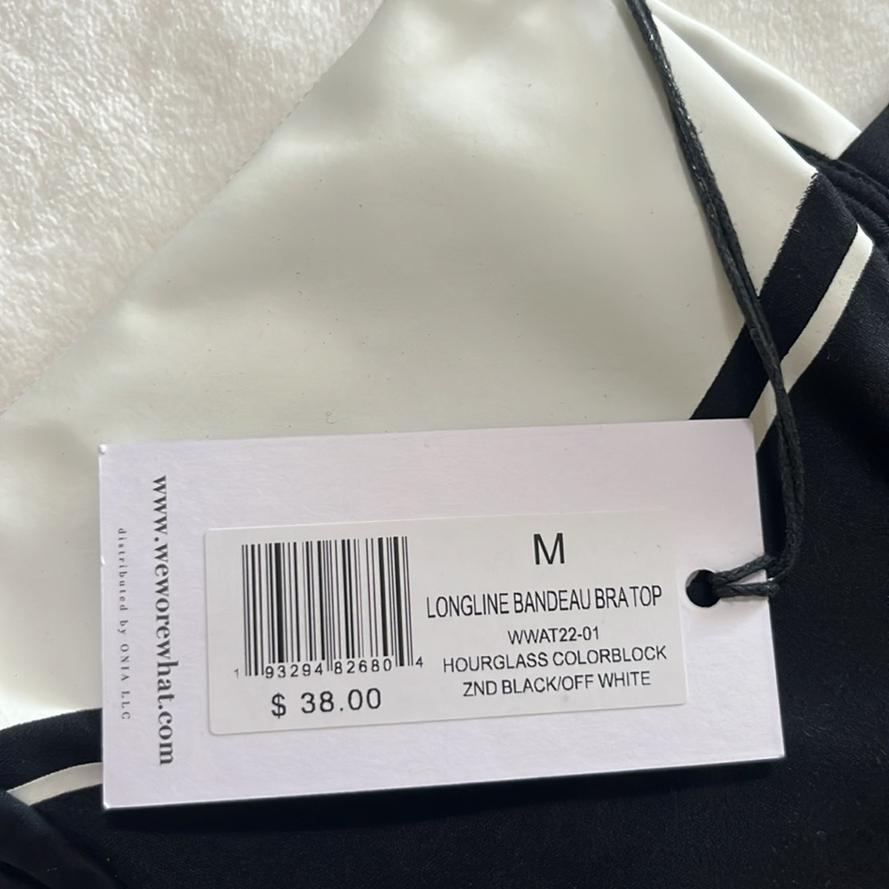 WeWoreWhat Black and Cream Leggings - Picture 7 of 13